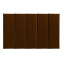 Ver imagem 1 de Kit 5 Peças Cabeceira Modular Cama Box 60x20 Solteiro Cores:marrom