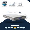Ver imagem 4 de Colchão Gazin de Molas Ensacadas One Face Air Up Queen 158 cm