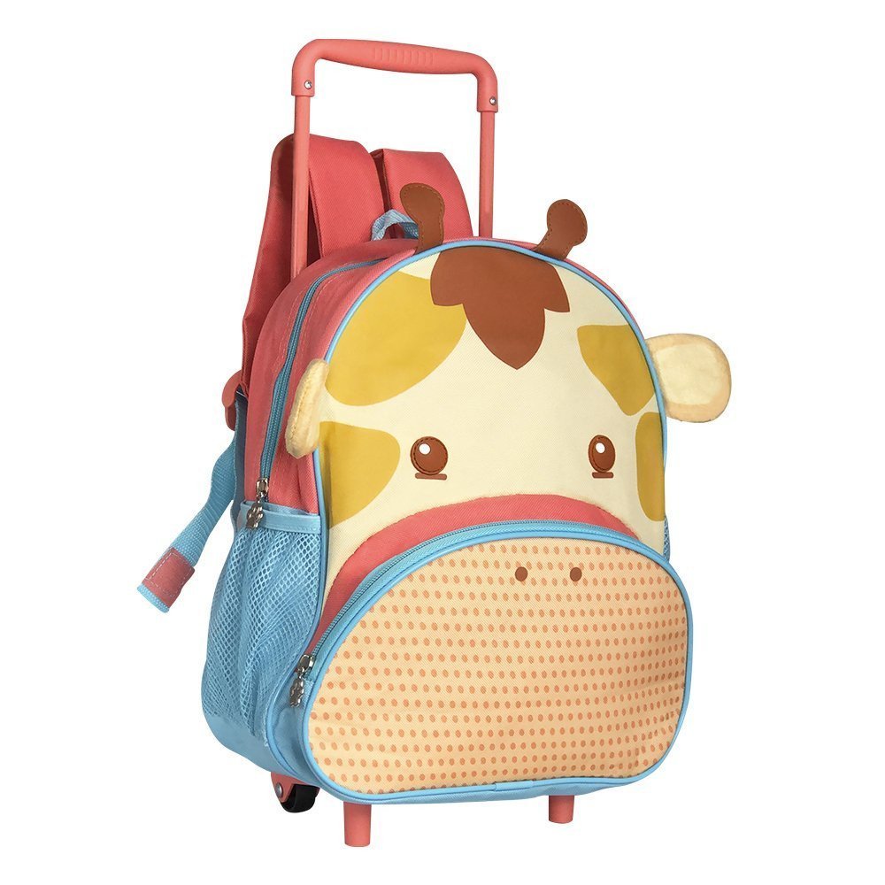 Mochila de Rodinha Infantil Escolar Girafa - 2