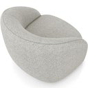 Ver imagem 7 de Poltrona Decorativa Giratória Angelina M03 Linho Bege - Lyam Decor