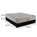 Ver imagem 3 de Cama Box King Bipartido Sintético + Colchão Molas Ensacadas ISO SpringPocket Ortobom 65x193x2038