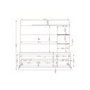 Ver imagem 4 de Estante Home para TV até 55 Polegadas 1 Porta 5 Prateleiras 180cm Alan Madetec
