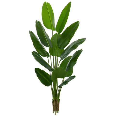 Planta Árvore Artificial Bananeira de Jardim Real Toque X13 Verde 1,80m