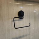 Ver mais imagens de Kit Toalheiro e Porta Papel Higiênico com Ventosa Preto Fosco Faciliti Schmitt Acessórios Banheiro