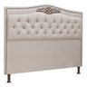 Conjunto Cabeceira/Calçadeira Holanda 1,60 cm Linho Capuccino - Star Confort conjunto holanda calçad - 3