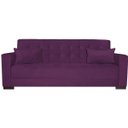 Ver imagem 5 de Sofá Cama 3 Lugares Jobim Suede - Doce Sonho Móveis SOFÁ CAMA SOFÁ 3 LUGARES Roxo