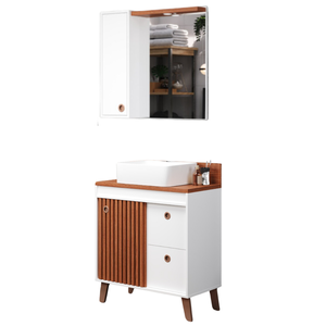 Armario Kit Toscana Blanche/cinamo 80cm Bertazoli