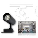 Ver imagem 6 de Kit Trilho Eletrificado De 1m 3 Spots Led Preto Quente 7w 3000K