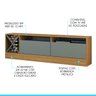 Rack com Painel Suspenso TV 65 Pol 200 x 181 Cm MDP Carvalho 0671 MENU - 4