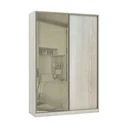 Ver imagem 1 de Guarda-Roupa Solteiro Luciane 2 Portas de Correr 3 Gavetas Prime Plus 159 cm Alumínio com Espelho Re