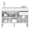 Ver imagem 7 de Armário de Cozinha 3 Peças Balcão 120cm com Tampo Lina06 K02 Supremo/Freijó - Mpozenato