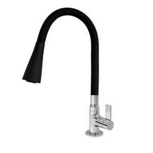 Torneira Cozinha Mesa Gourmet Flexível 1/4 de Volta com Chuveirinho -c70 Del Metais