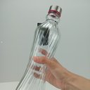 Ver mais imagens de Garrafa de Vidro 950ml Transparente 31x9x9cm Água Suco Geladeira Bebidas Tampa