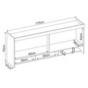 Ver imagem 2 de Armário Ponte Casal 4 Portas 3 Nichos Modena D02 Branco