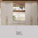 Ver imagem 6 de Guarda Roupa Casal 6 Portas com Espelho e 4 Gavetas Jersey - Amêndola Touch/nude Prime Tx