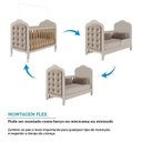 Ver imagem 7 de Kit Peroba Berço Elô Off White/Amêndoa + Capitonê Bege Incluso
