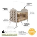 Ver imagem 6 de Kit Peroba Berço Elô Off White/Amêndoa + Capitonê Bege Incluso