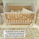 Ver mais imagens de Kit Peroba Berço Elô Off White/Amêndoa + Capitonê Bege Incluso