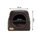 Ver imagem 6 de Cama Iglu e Toca para Cachorro Luppet Cinza Super Luxo - M