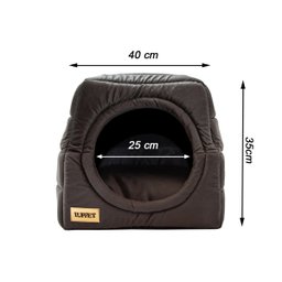 Cama Iglu e Toca para Cachorro Luppet Cinza Super Luxo - M - 6