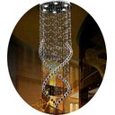 Ver imagem 3 de Kit Lustres De Cristal Para Vão De Escada 40cm De Diâmetro:2,50m/Bivolt