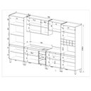 Ver imagem 4 de Cozinha Modulada Completa Cambará Quiditá 7 Peças Marrom Grafite