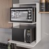 Suporte Aéreo para Micro-ondas Forno 60x40cm Laura M05 Branco - Inoviza - 2
