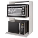 Ver imagem 3 de Suporte Aéreo para Micro-ondas Forno 60x40cm Laura M05 Branco - Inoviza