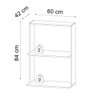 Suporte Aéreo para Micro-ondas Forno 60x40cm Laura M05 Branco - Inoviza - 5