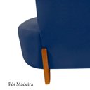 Ver imagem 7 de Namoradeira Sofá Feijão Luna 100cm Orgânica Suede Azul Marinho
