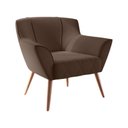 Ver imagem 2 de Poltrona Elegante com Pés Palito Glória Marrom