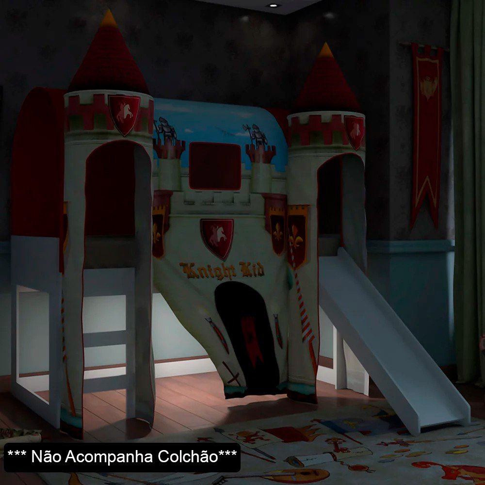 Cama Infantil com Aerofólio 100%MDF Relâmpago McQueen Star P13