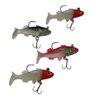 Isca Artificial Pesca 4 Peixes Soft Shad Pescaria Robalo Lambari Tainha Tucunare Mar Açude Rio Lago - 1