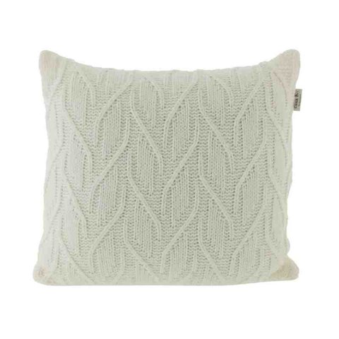 Almofada Tricô Laguna 45x45 Pérola Kacyumara