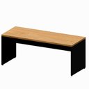 Ver imagem 2 de Mesa Escrivaninha Escritório Home Office 180x70cm com Pés Painel 100% MDF Corporate