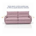 Ver imagem 7 de Sofá Retrátil Reclinável Lugano 2,60m USB e Porta Copos Linho Rose - King House