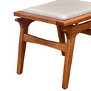 Ver imagem 5 de Banco Espaço Gourmet Mia 45cm Madeira Maciça | Linho Cinza Claro - Sallar Home