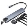 Adaptador Hub Type C 8x1 Hdmi 4k, Lan, Usb 3.0, Leitor Sd para Macbook - 4