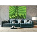 Ver imagem 2 de kit com 2 Quadros Decorativos Florais com Moldura e Vidro para Sala Quarto Escritório e Clínica 62x9