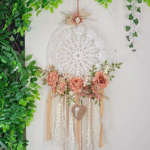 Mandala Crochê Creme 94x50