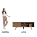 Ver mais imagens de Rack Madesa Dubai para Tv até 65 Polegadas com Pés - Rustic