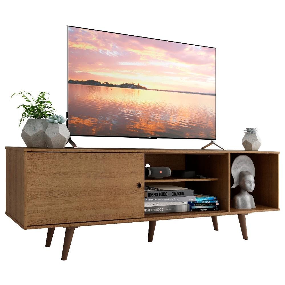 Rack Madesa Dubai para Tv até 65 Polegadas com Pés - Rustic - 3