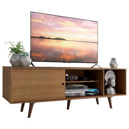 Rack Madesa Dubai para Tv até 65 Polegadas com Pés - Rustic - 3