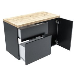 Gabinete para Banheiro 1 Porta 2 Gavetas Castellon  - 3