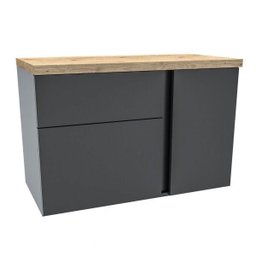 Gabinete para Banheiro 1 Porta 2 Gavetas Castellon  - 2