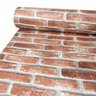 Vinil Adesivo Tijolinho Realista 3d Vermelho Autocolante Lavável para Revestimento de Parede - 2