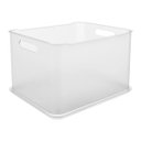 Ver imagem 1 de Cesta Organizadora com Tampa Fit Ultra Light Gray 23,9 Litros - 107990468 - Coza