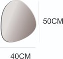 Ver imagem 6 de ESPELHO DECORATIVO ORGÂNICO 50CMX40CM MODERNO LUXO SALA QUARTO BANHEIRO