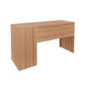 Ver imagem 6 de Mesa Escrivaninha com 3 Gavetas para Escritório 74x136 Cm Me4102 Amêndoa