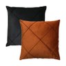Kit 2 Capas para Almofada Drapeada em Veludo Quadrada 50x50 Várias Cores - 1